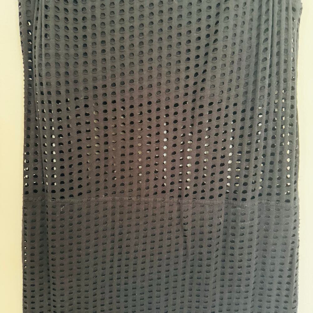 Fabletics Womens Black Bryce Cotton Breezy Mesh Breathable Dress Sz 2 Small NEW - Picture 6 of 11